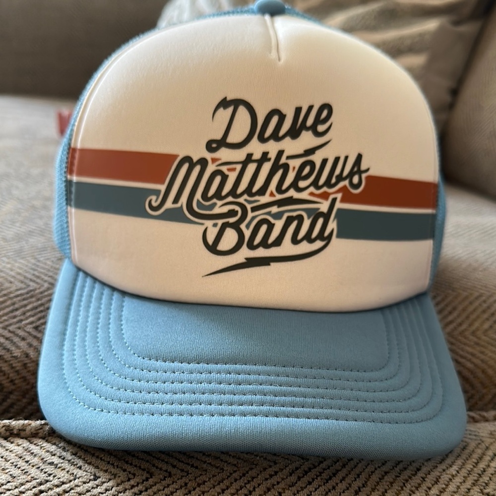 Blue and White Trucker Hat